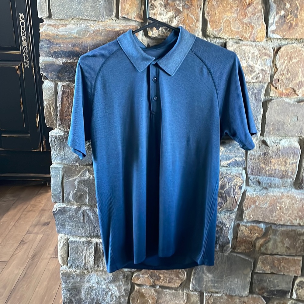 lululemon athletica Blue Polo Shirt